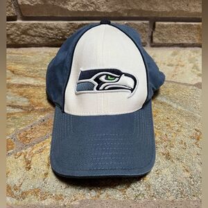 NFL Seatttle Seahawks Vintage Ballcap Hat Blue White